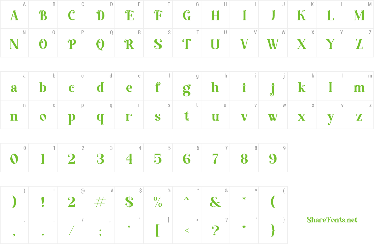 Font Foremost preview